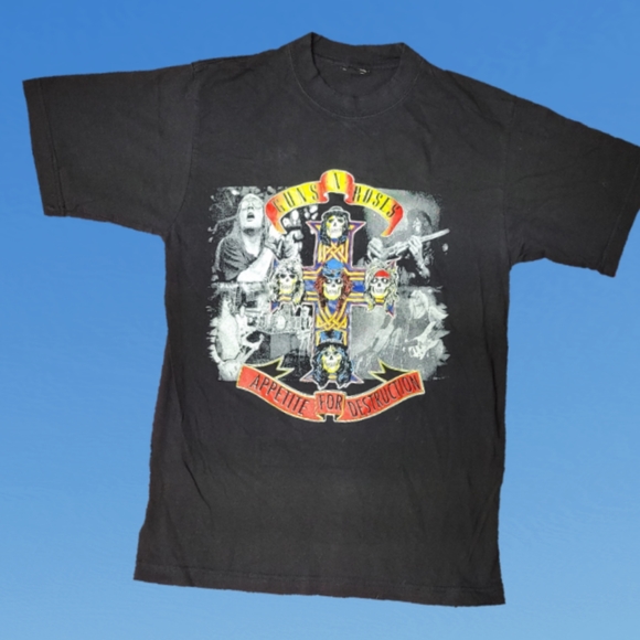 Guns N' Roses | Shirts | Guns N Roses Mens Official Merchandise Halloween Reaper Tee Tshirt In Medium
